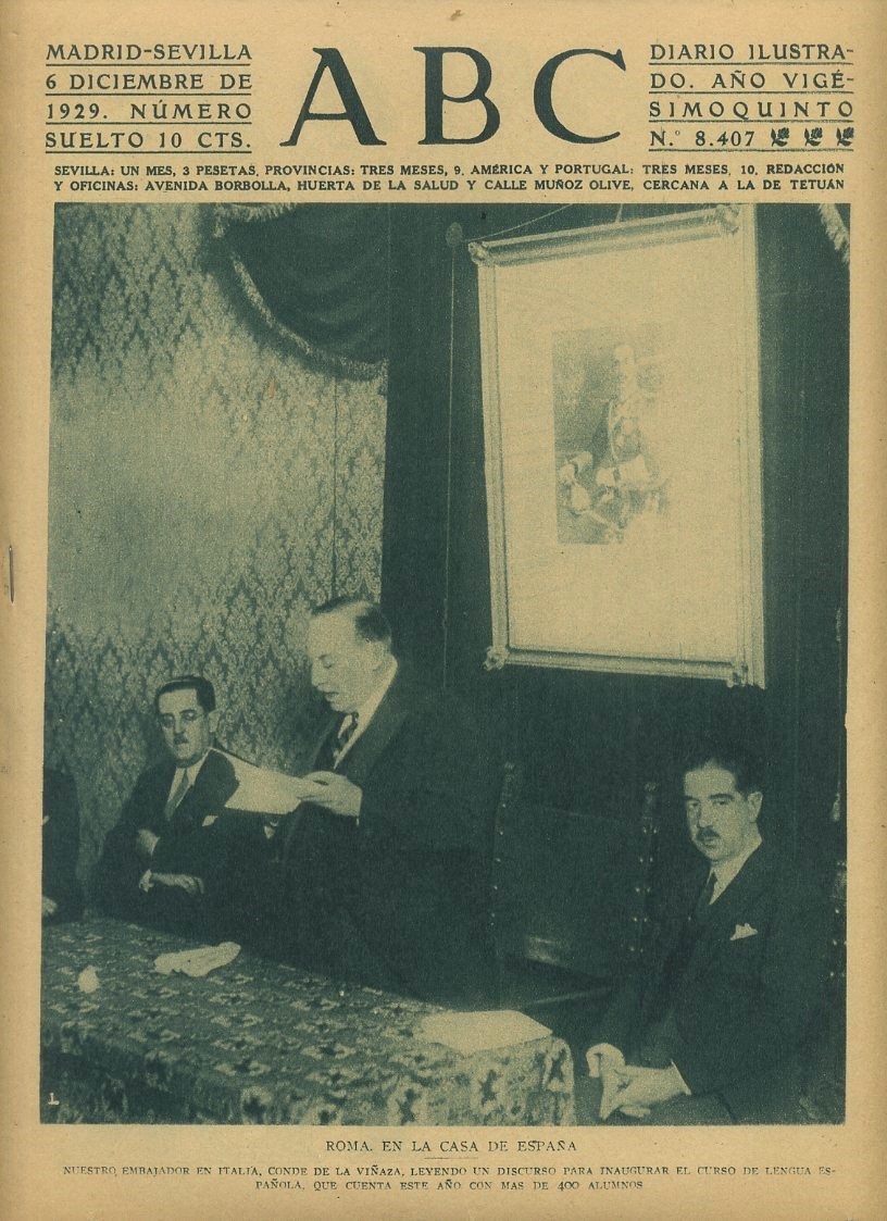 PERIODICO ABC MADRID-SEVILLA 6 DICIEMBRE 1929 Nº 8408 LOS ANGELES, LA BALA AEREA.