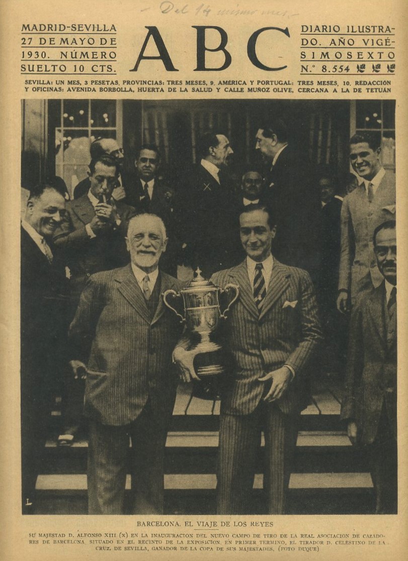 PERIODICO ABC MADRID-SEVILLA 27 MAYO 1930 Nº 8554 BARCELONA, EL VIAJE DE LOS REYES.