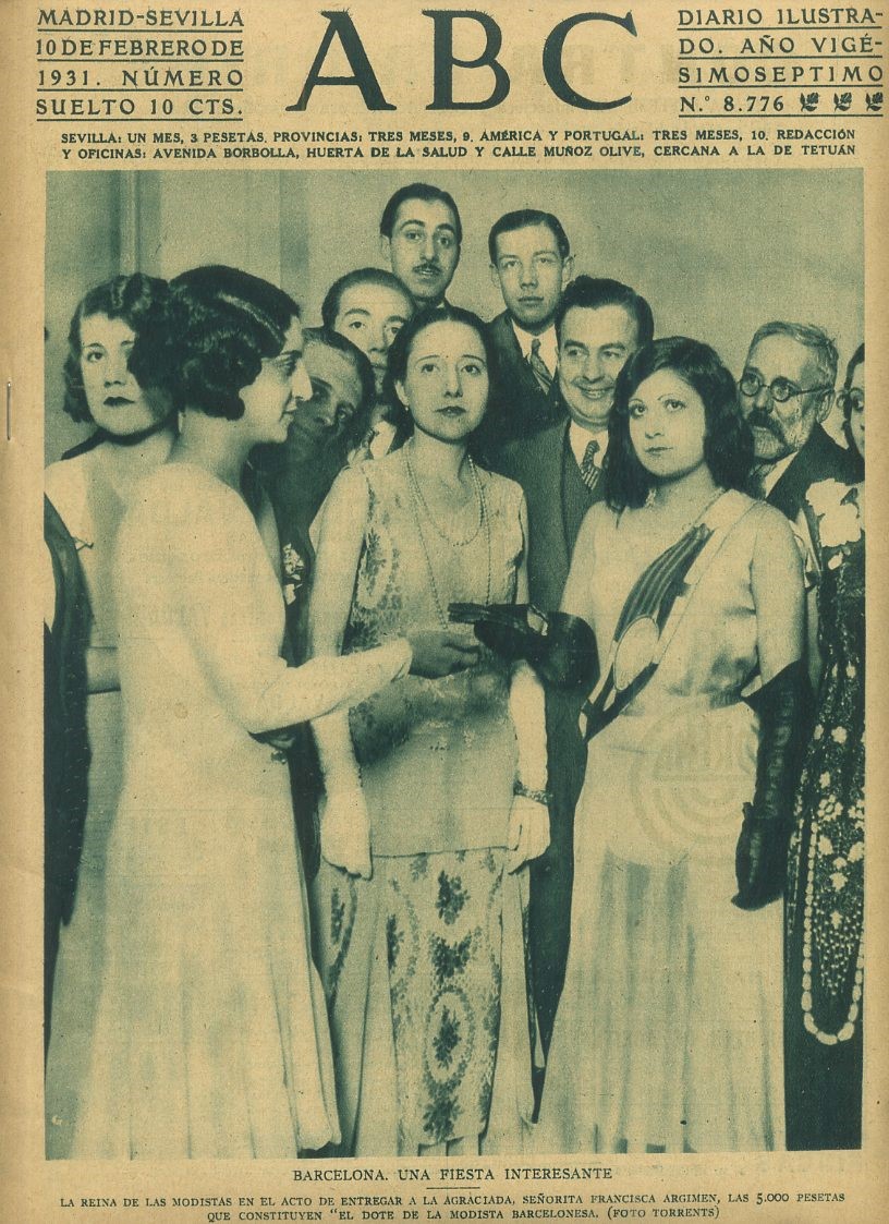 PERIODICO ABC MADRID-SEVILLA 10 DE FEBRERO DE 1931 Nº8776 BARCELONA. UN FIESTA INTERESANTE
