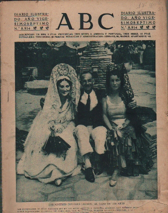 PERIODICO ABC MADRID-SEVILLA 18 DE AGOSTO DE 1931 Nº8914 LOS ANGELES. AL CABO DE LOS AÑOS