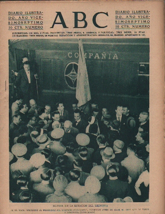 PERIODICO ABC MADRID-SEVILLA 26 DE AGOSTO DE 1931 Nº8922 MADRID. ESTACION DE MEDIODIA