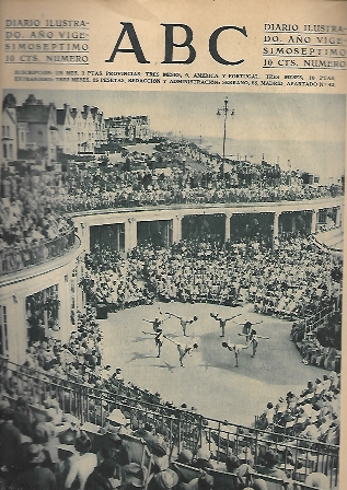 PERIODICO ABC MADRID-SEVILLA 2 SEPTIEMBRE DE 1931. CLACTON ON SEA. DIA DE FIESTA