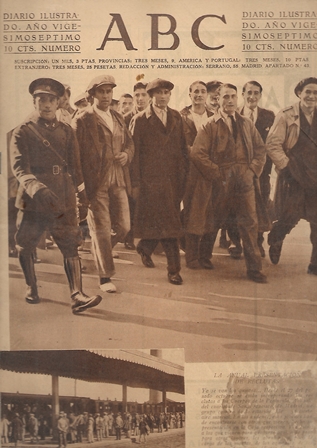 PERIODICO ABC MADRID-SEVILLA  7 DE NOVIEMBRE DE 1931 REPRESENTACION DE RECLUTAS