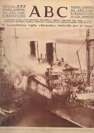 PERIODICO ABC SEVILLA  27 DE NOVIEMBRE DE 1931 Nº9002.