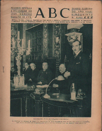 PERIODICO ABC MADRID-SEVILLA 4 DE DICIEMBRE DE 1931 Nº8405.BARCELONA DIPUTACION PROVINCIAL