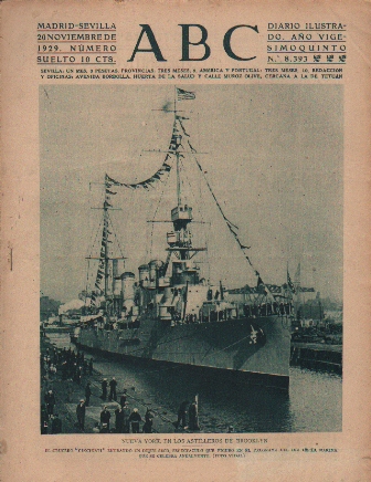 PERIODICO ABC MADRID-SEVILLA 20 DE NOVIEMBRE DE 1929 Nº8393 NEW YORK. ASTILLEROS DE BROOKLYN