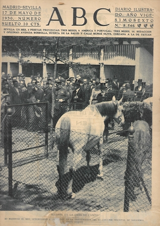 PERIODICO ABC MADRID-SEVILLA 17 MAYO DE 1930 Nº8546 MADRID. EN LA CASA DE CAMPO