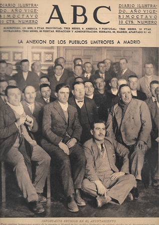 PERIODICO ABC MADRID-SEVILLA 15 DE ENERO DE 1932 Nº 9042. REUNION EN EL AYUNTAMIENTO