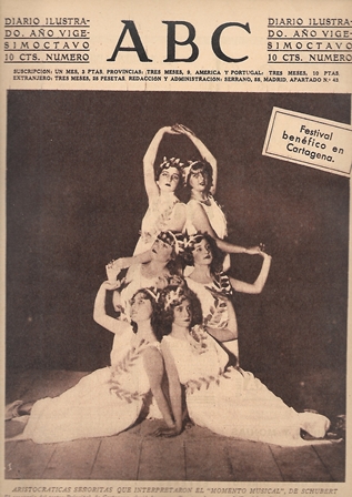 PERIODICO ABC MADRID-SEVILLA 29 DE ENERO DE 1932 Nº9054.FESTIVAL BENEFICO EN CARTAGENA