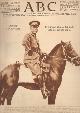 PERIODICO ABC MADRID-SEVILLA 6 DE FEBRERO DE 1932 Nº 9061 EL MARISCAL CHIANG KAI-SHEK