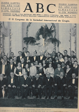 PERIODICO ABC MADRID-SEVILLA 17 DE MARZO DE 1932 Nº9095 EL IX CONGRESO DE LA SOCIEDAD DE CIRUGIA