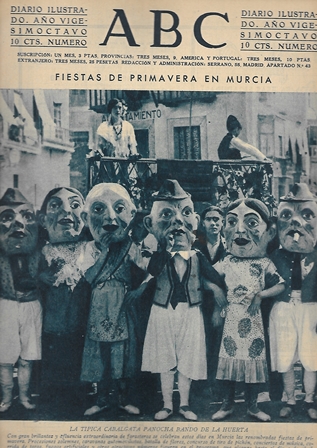 PERIODICO ABC MADRID-SEVILLA 31 DE MARZO DE 1932 Nº9107 FIESTAS DE PRIMAVERA DE MURCIA