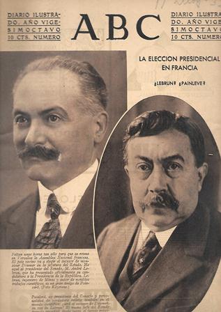 PERIODICO ABC MADRID-SEVILLA 11 DE MAYO DE 1932 N1 9141 LA ELECCION PRESIDENCIAL EN FRANCIA