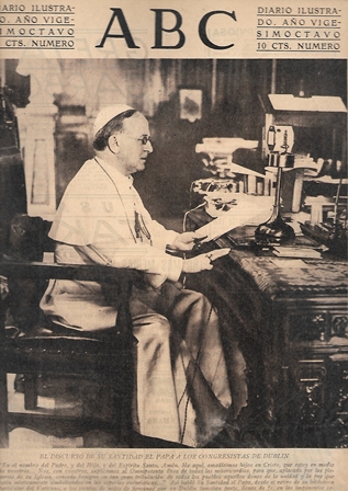 PERIODICO ABC MADRID-SEVILLA 7 DE JULIO DE 1932 Nº9189 DISCURSO SANTIDAD EL PAPA
