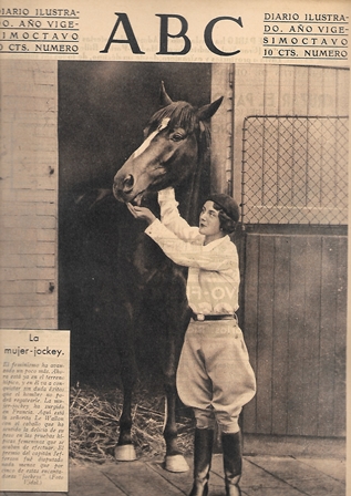 PERIODICO ABC MADRID-SEVILLA 8 DE JULIOS DE 1932 Nº19190  LA MUJER-JOCKEY