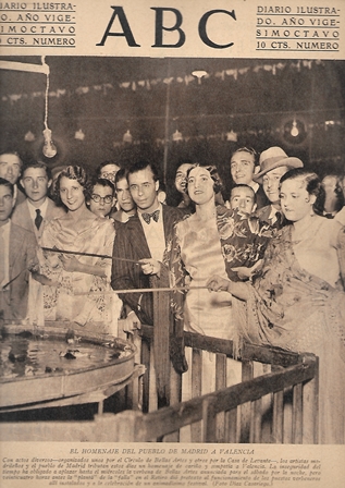 PERIODICO ABC MADRID-SEVILLA 16 DE JULIO DE 1932 Nº9197 HOMENAJE DEL PUEBLO DE MADRID A VALENCIA