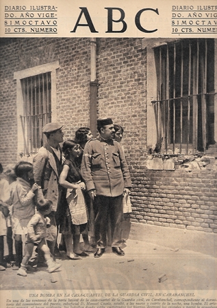 PERIODICO ABC MADRID-SEVILLA 22 DE JULIO DE 1932 Nº 9202 BOMBA CASA CUARTEL