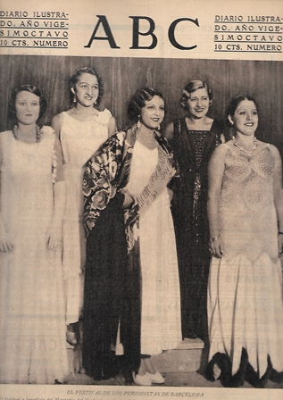 PERIODICO ABC MADRID-SEVILLA 4 DE AGOSTO DE 1932 Nº9213 FESTIVAL DE  PERIODISTAS