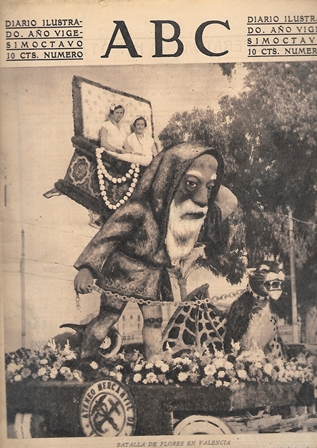PERIODICO ABC MADRID-SEVILLA 6 DE AGOSTO DE 1932 Nº9215 BATALLA DE FLORES EN VALENCIA