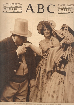 PERIODICO ABC MADRID-SEVILLA 3 DE DICIEMBRE DE 1932 Nº 9221 BARRIO DE TEMPLE Y SU ALCALDE