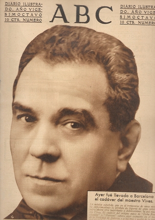 PERIODICO ABC MADRID-SEVILLA 4 DE DICIEMBRE DE 1932 Nº 9222 CADAVER DE VIVES LLEVADO A BARCELONA