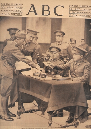 PERIODICO ABC MADRID-SEVILLA 25 DE JUNIO DE 1935 Nº10011 SUSCRIPCION PARA LA FUERZA PUBLICA