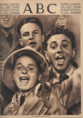 PERIODICO ABC MADRID-SEVILLA 20 DE AGOSTO DE 1935 Nº10058 AL TIEMPO DE PARTIR