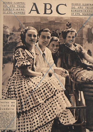 PERIODICO ABC MADRID-SEVILLA 28 DE AGOSTO DE 1935 Nº10065 FIESTAS EN ALCALA DE GUADAIRA