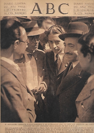 PERIODICO ABC MADRID-SEVILLA 5 DE ABRIL DE 1935 Nº9942 ALEJANDRO LERROUX FORMA GOBIERNO