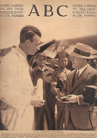 PERIODICO ABC MADRID-SEVILLA 10DE ABRIL DE 1935 Nº9946 AEROPUERTO DE BARAJAS