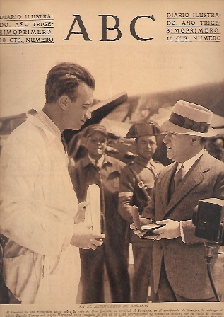 PERIODICO ABC MADRID-SEVILLA 10 DE ABRIL DE 1935 Nº9946 AEROPUERTO DE BARAJAS