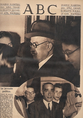 PERIODICO ABC MADRID-SEVILLA 21 DE SEPTIEMBRE DE 1935 Nº10086 LA JORNADA POLITICA