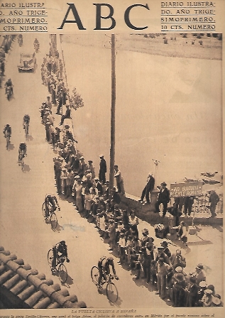 PERIODICO ABC MADRID-SEVILLA 16 DE MAYO DE 1935 Nº9977 LA VUELTA CICLISTA A ESPAÑA