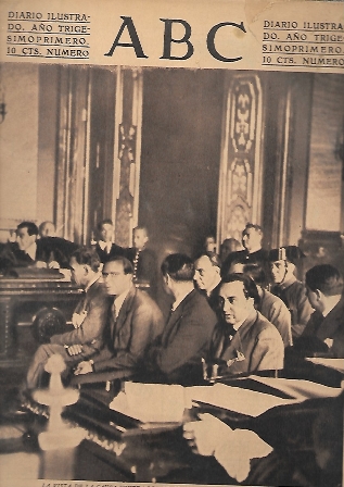 PERIODICO ABC MADRID-SEVILLA 29 DE MAYO DE 1935 Nº9988 VISTA CONTRA LOS EX CONSEJEROS