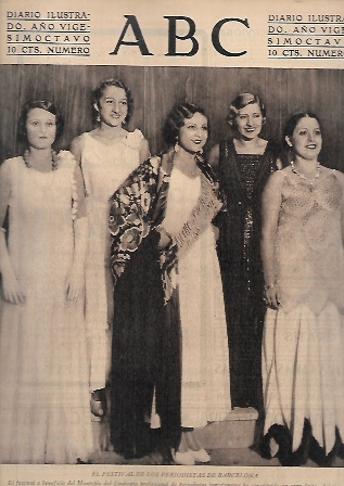 PERIODICO ABC MADRID-SEVILLA 4 DE AGOSTO DE 1932 Nº9213 FESTIVAL DE LOS PERIODISTAS DE BARCELONA
