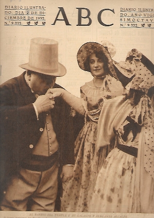 PERIODICO ABC MADRID-SEVILLA 3 DE DICIEMBRE DE 1932 Nº9221 EL BARRIO DEL TEMPLE