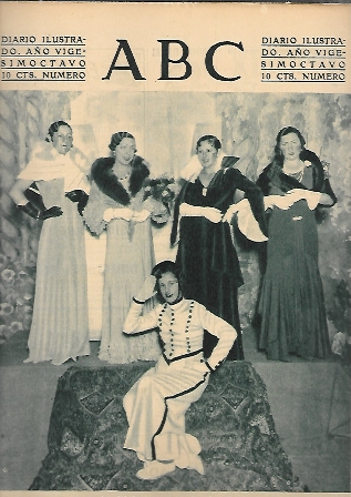 PERIODICO ABC MADRID-SEVILLA 17 DE DICIEMBRE DE 1932 Nº 9233 FIESTA DE LA MODISTA