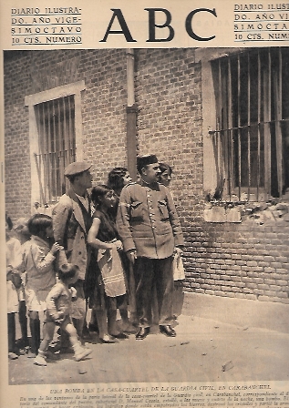 PERIODICO ABC MADRID-SEVILLA 22 DE JULIO DE 1932 Nº9202  BOMBA EN CASA CUARTEL