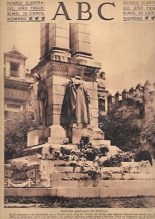 PERIODICO ABC MADRID-SEVILLA 16 DE JUNIO DE 1934 Nº9191 SALVAJE ATENTADO EN SEVILLA