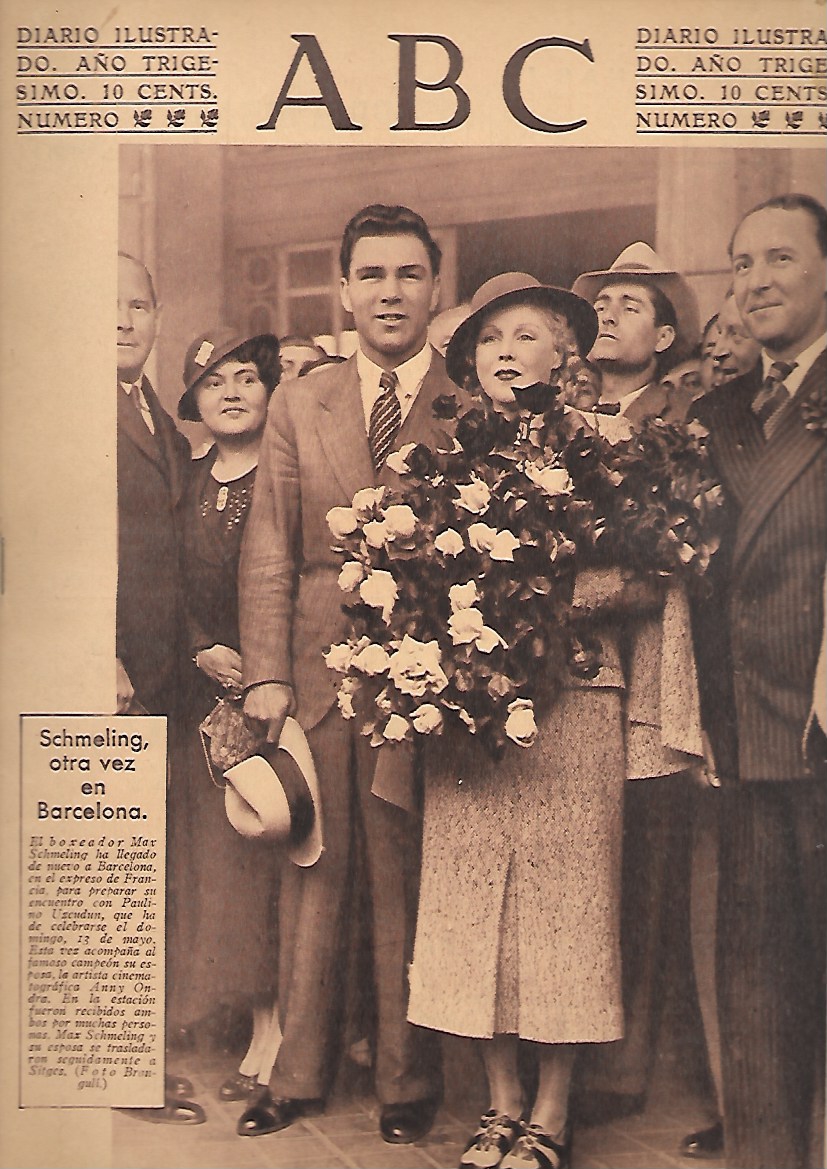 PERIODICO ABC MADRID-SEVILLA 28 DE ABRIL DE 1934 Nº9651 SCHMELING EN BARCELONA