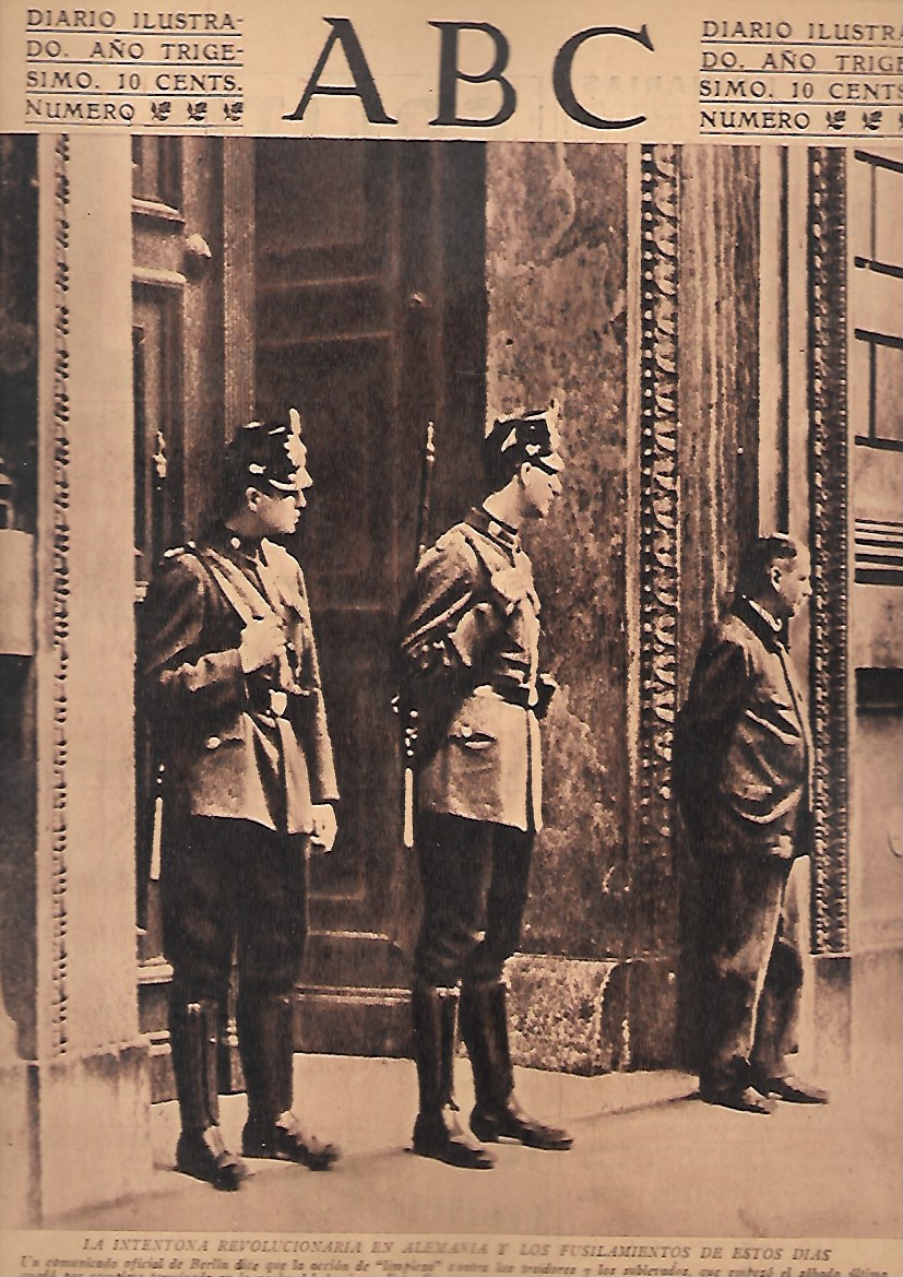 PERIODICO ABC MADRID-SEVILLA 5 DE JULIO DE 1934 Nº9707 INTENTONA REVOLUCIONARIA EN ALEMANIA