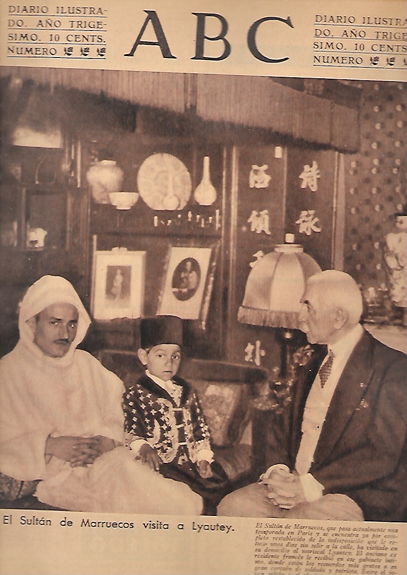 PERIODICO ABC MADRID-SEVILLA 18 DE JULIO DE 1934 Nº9718 SULTAN DE MARRUECOS