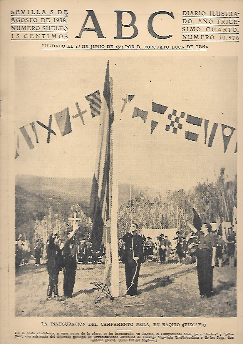 PERIODICO ABC SEVILLA 5 DE AGOSTO DE 1938 Nº10976 CAMPENTO MOLA (VIZCAYA)