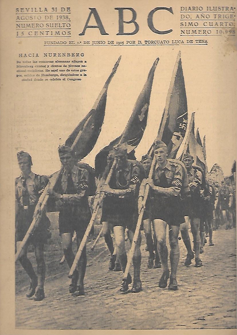 PERIODICO ABC SEVILLA 31 DE AGOSTO DE 1938 Nº10998