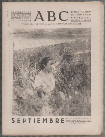 PERIODICO ABC DE SEVILLA 13 DE SEPTIEMBRE DE 1938 Nº 11009