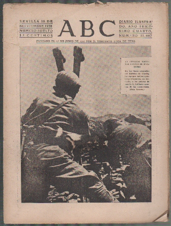 PERIODICO ABC DE SEVILLA 10 DE SEPTIEMBRE DE 1938 Nº 11007