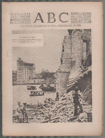 PERIODICO ABC DE SEVILLA 7 DE SEPTIEMBRE DE 1938 Nº 11004
