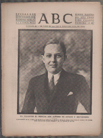PERIODICO ABC DE SEVILLA 8 DE SEPTIEMBRE DE 1938 Nº 11005