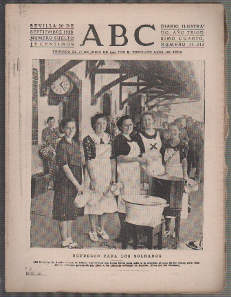 PERIODICO ABC DE SEVILLA 20 DE SEPTIEMBRE DE 1938 Nº 11015