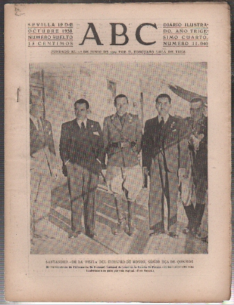 PERIODICO ABC DE SEVILLA 19 DE OCTUBRE DE 1938 Nº 11040